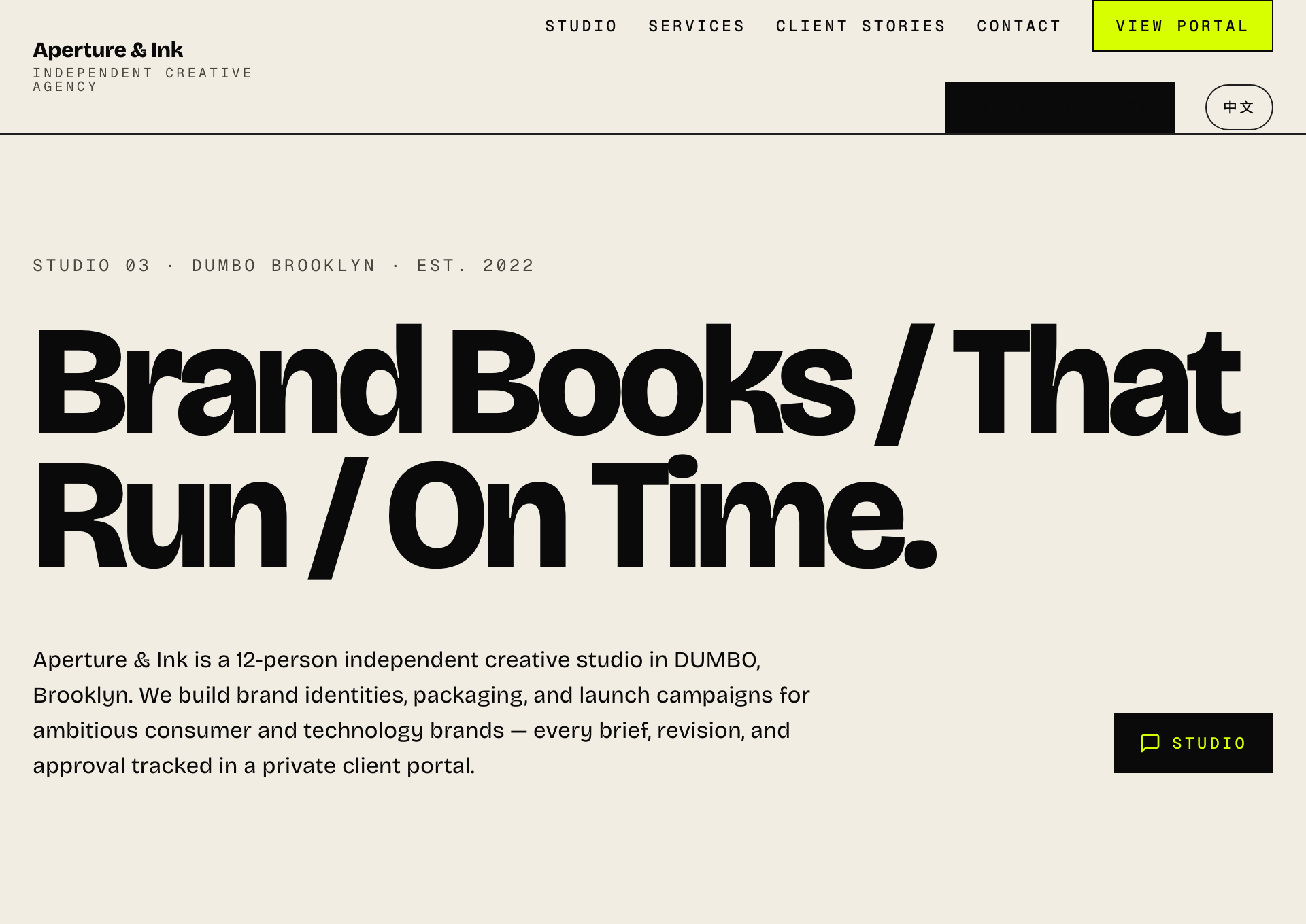 Agency demo website preview.